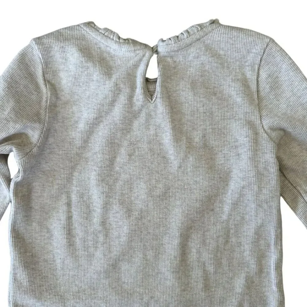 GAP Long Sleeve Crew Neck TShirt Cream 4T